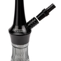AMY DELUXE HOOKAH ALU BUBBLE 128.02 - TRANSPARENT BLACK