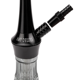 AMY DELUXE HOOKAH ALU BUBBLE 128.02 - TRANSPARENT BLACK