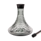 AMY DELUXE HOOKAH ALU BUBBLE 128.02 - TRANSPARENT BLACK