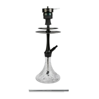 AMY DELUXE HOOKAH ALU BUBBLE 128.02 - TRANSPARENT BLACK