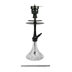 AMY DELUXE HOOKAH ALU BUBBLE 128.02 - TRANSPARENT BLACK