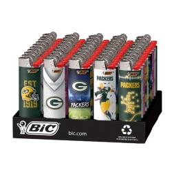 BIC LIGHTER 50CT - GREEN BAY PACKERS
