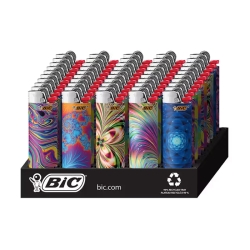 BIC LIGHTER 50CT - PSYCHEDELIC PATTERNS