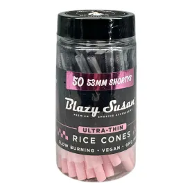 BLAZY SUSAN ULTRA THIN CONES - 53MM SHORTYS 50CT JARS BLAZY SUSAN ULTRA THIN CONES - 53MM SHORTYS 50CT JARS