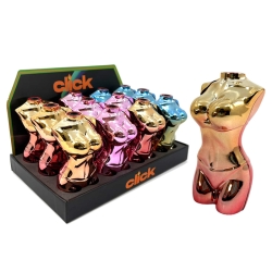 CLICK TORCH LIGHTER 12PC 19070B - RAINBOW BIKINI