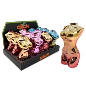 CLICK TORCH LIGHTER 12PC 19070B - RAINBOW BIKINI
