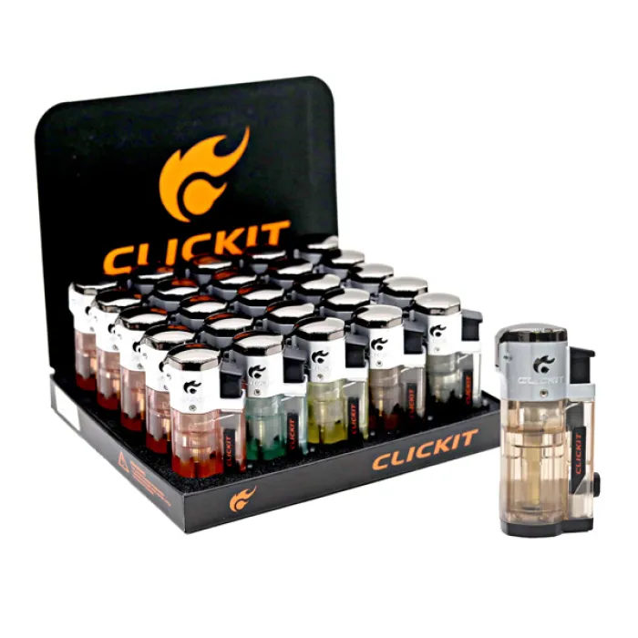 CLICKIT PUNCH TRIPLE TORCH LIGHTER 25CT GH-10871