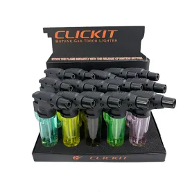 glico CLICKIT SINGLE TORCH GH-027 20PC ASSORTED COLOR