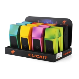 CLICKIT CYBER TORCH W/ LED 12PC GH-4937