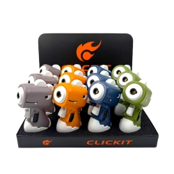 CLICKIT MINI CARTOON DINOSAUR TORCH 12PC GT-036