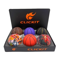 CLICKIT BASKETBALL GRINDER MIXED COLOR 6PC MG-046