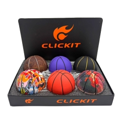 CLICKIT BASKETBALL GRINDER MIXED COLOR 6PC MG-046