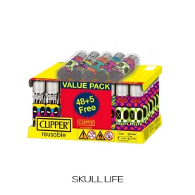 CLIPPER LIGHTER PRINTED 48CT+5