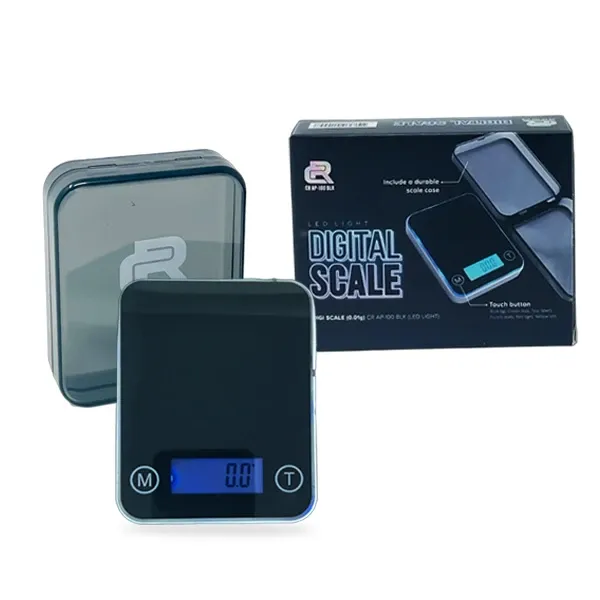 CR DIGI SCALE CR-AP-1000 BLK LED LIGHT 0.01G