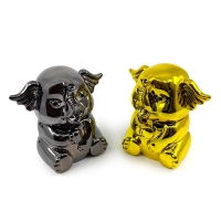 CRUSHERS GRINDERS ELEPHANT CHROME 55MM DISPLAY 6CT GR1502