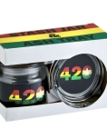 GLASS STASH JAR & ASHTRAY - 82426 420 DESIGN