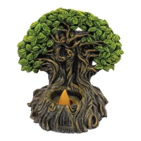 FUJIMA GREEN TREE GODDES INCENSE/CONE/TEA LIGHT CANDLE HOLDER IBC63