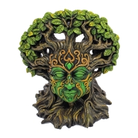 FUJIMA GREEN TREE GODDES INCENSE/CONE/TEA LIGHT CANDLE HOLDER IBC63