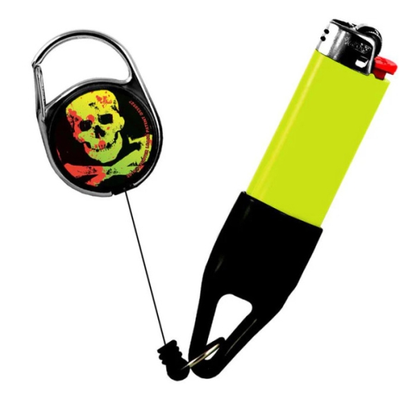 LIGHTER LINE RETRACTABLE LIGHTER RL13 JAR 30CT - SKULL SERIES