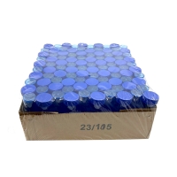 PLASTIC JAR SCREW TOP 100PC - ASSORTED COLOR