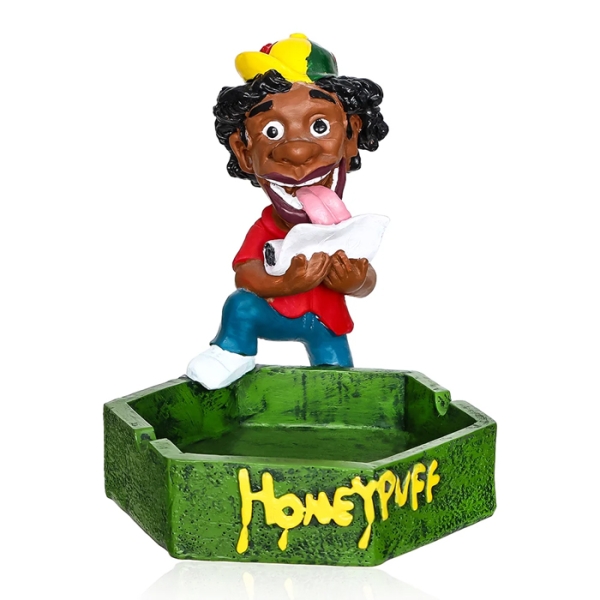 RESIN ASHTRAY 1PC - RASTA HONEYPUFF