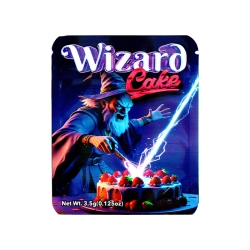 SMOKE PROOF BAGS 3.5G 50CT - WIZARD CAKE
