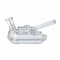 WATER PIPE TANK w/ BOWL WP8061 JAR 12CT