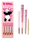 GROLLZ CONES [BG1436KA] LIGHTLY DYED PINK 20PC - KS