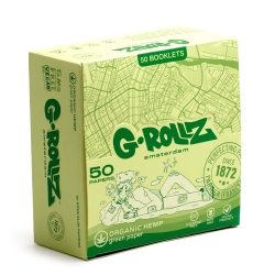 GROLLZ PAPERS GR04A-DIS ORGANIC GREEN HEMP 50PC 50CT - KS SLIM