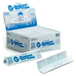 GROLLZ PAPERS GR05A-DIS LIGHTLY DYED BLUE 50PC 50CT - KS SLIM