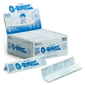 GROLLZ PAPERS GR05A-DIS LIGHTLY DYED BLUE 50PC 50CT - KS SLIM