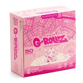 GROLLZ PAPERS GR06A-UD LIGHTLY DYED PINK 50PC 50CT - KS SLIM