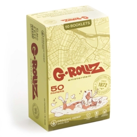 GROLLZ PAPERS GR303A-DIS ORGANIC HEMP EXTRA THIN 50PC 50CT - 1 1/4