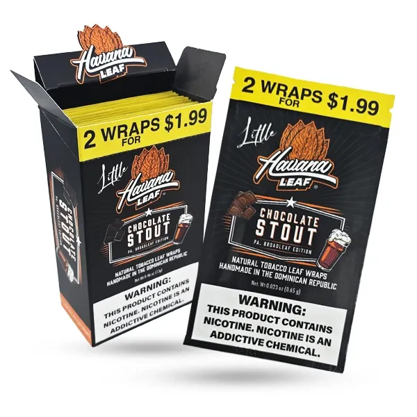 HAVANA LEAF LITTLE TOBACCO WRAPS 2X$1.99 20CT HAVANA LEAF LITTLE TOBACCO WRAPS 2X$1.99 20CT