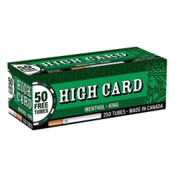 HIGH CARD KING SIZE CIGARS FULL FLAVOR 4 PACK 250PC