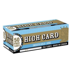 HIGH CARD KING SIZE CIGARS FULL FLAVOR 4 PACK 250PC
