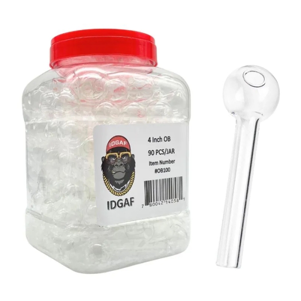 IDGAF GLASS 4INCH OB JAR 90CT - OB100