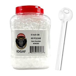 IDGAF GLASS 6INCH OB JAR 60CT - OB200