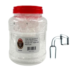 IDGAF QUARTZ BANGER MALE 18MM 90DEG ANGLE TOP 40PC BN400FT