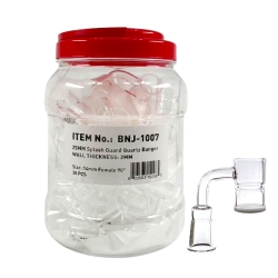 QUARTZ BANGER SPLASH GUARD 25MM 90DEG 14MM FEMALE 30PC BNJ-1007