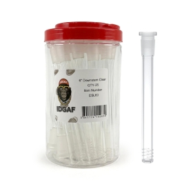 IDGAF CLEAR GLASS DOWNSTEM 25PC