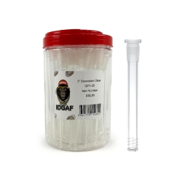 IDGAF CLEAR GLASS DOWNSTEM 25PC