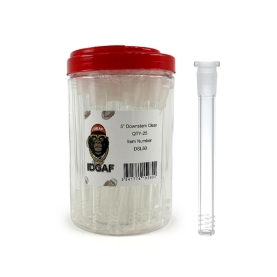 IDGAF CLEAR GLASS DOWNSTEM 25PC