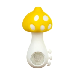 IDGAF SILICONE HAND PIPE 20PC HPQ0002 - MUSHROOM