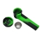IDGAF SILICONE HAND PIPE W/ METAL SCREEN 24PC SHP1012