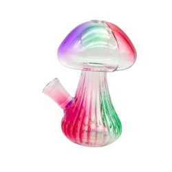 IDGAF WATER PIPE 5" COLORED MUSHROOM WPMJ0176 12CT