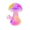 IDGAF WATER PIPE 5" COLORED MUSHROOM WPMJ0176 12CT