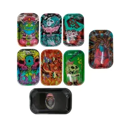 IDGAF ROLLING METAL TRAY W/LID DISPLAY 12CT - SMALL B STL400