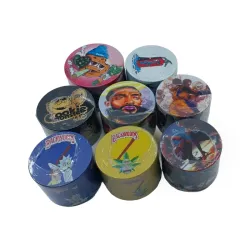 IDGAF GRINDER 55/63MM JAR 24CT PRINTED MIX DESIGN GR6000