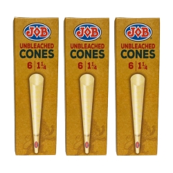 JOB UNBLEACHED CONES 24CT 6PC 1 1/4 CNJUB84
